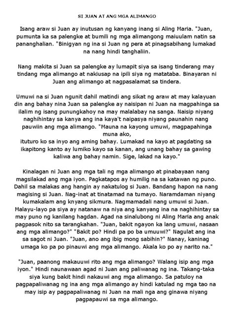 mga kwentong tagalog